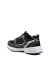 Black and White Mesh Mens Sneakers Run M