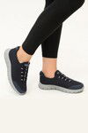 Navy Blue Ice Mesh Light Flexible Narrow Fit Womens Sports Shoes Flexible G