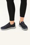 Navy Blue Ice Mesh Light Flexible Narrow Fit Womens Sports Shoes Flexible G