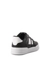 Black and White Lace-Up Lightweight Mens Sneakers Sandy M