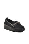 Black Polyester Blend Womens Casual Shoes Enes Ege 108 Z