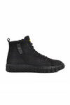 Black Nubuck Genuine Leather Mens Boots 250212 M