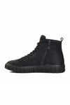 Black Nubuck Genuine Leather Mens Boots 250212 M