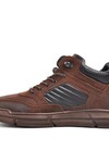 Brown Nubuck Genuine Leather Mens Boots 77554 M