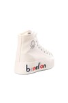 White Ankle-Length Womens Sneakers BN-30820 Z