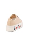 Beige Lace-Up Womens Sneakers BN-30867 Z