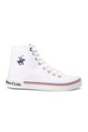 White Ankle-Length Womens Sneakers PO-10141 Z