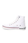 White Ankle-Length Womens Sneakers PO-10141 Z