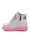 White Pink Zippered Girls Boots Sirius B