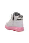 White Pink Zippered Girls Boots Sirius B