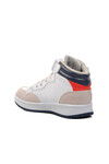 White Velcro Unisex Kids Ankle Sneaker PO-10302-1 F