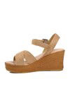 Bej  Kadın Düz Sandalet 22658 Z