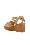 Bej  Kadın Düz Sandalet 22658 Z