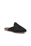 Black Knitted Closed Front Womens Slippers CPR-22615 Z