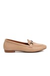 Beige Womens Genuine Leather Casual Shoes CPR-23024 Z