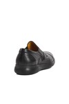 Black Genuine Leather Orthopedic Mens Casual Shoes 341802 M