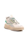 White-Green Mens Sneakers 11123101012 M