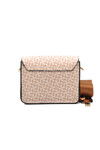 Beige Faux Leather Womens Shoulder Bag 4A48 Bag