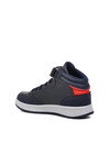 Navy Blue Velcro Unisex Kids Ankle Sneaker PO-10302-1 F