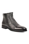 Black Genuine Leather Mens Boots 11925251 M