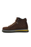 Brown Nubuck Genuine Leather Mens Boots 1361654-24K M