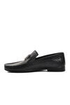 Black Genuine Leather Mens Loafer Shoes 25104 M
