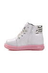White Pink Zippered Girls Boots Sirius P