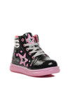 Black Pink Zippered Girls Boots Sirius P