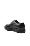 Black Genuine Leather Mens Casual Shoes 70914 M
