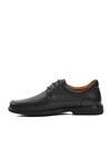 Black Wide-Mould Orthopedic Genuine Leather Mens Casual Shoes 061601 M