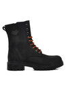 Black Nubuck Genuine Leather Womens Boots 90006-9