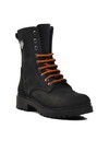 Black Nubuck Genuine Leather Womens Boots 90006-9
