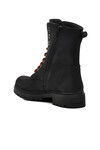 Black Nubuck Genuine Leather Womens Boots 90006-9
