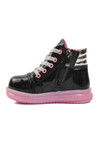 Black Pink Zippered Girls Boots Sirius B