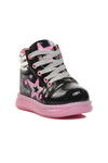 Black Pink Zippered Girls Boots Sirius B
