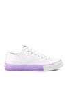 White-Lilac Womens Sneakers BN-30176 G