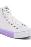 Beyaz-Lila  Kadın Spor Ayakkabı Bn-30189 G