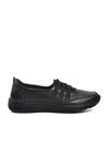 Black Genuine Leather Anatomic Womens Casual Shoes 8278-24K Z