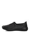 Black Genuine Leather Anatomic Womens Casual Shoes 8278-24K Z