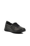 Black Genuine Leather Anatomic Womens Casual Shoes 8278-24K Z