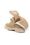 Beige Polar Fleece Girls Boots Perla F
