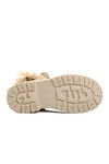 Beige Polar Fleece Girls Boots Perla F
