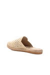 Beige Knitted Lightweight Knitwear Womens Slippers 542023 Z