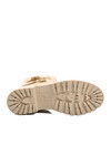 Beige Zippered Womens Boots 23010 Z