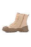 Beige Womens Fur Lined Boots Serpentis Z