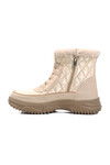 Beige Fur-lined Womens Boots K108906 Z