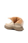 Beige Fur-lined Womens Boots K108906 Z