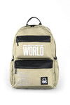 Beige-Black Unisex Backpack 03837