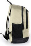 Beige-Black Unisex Backpack 03838