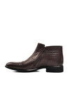 Brown Genuine Leather Mens Boots 02356 M